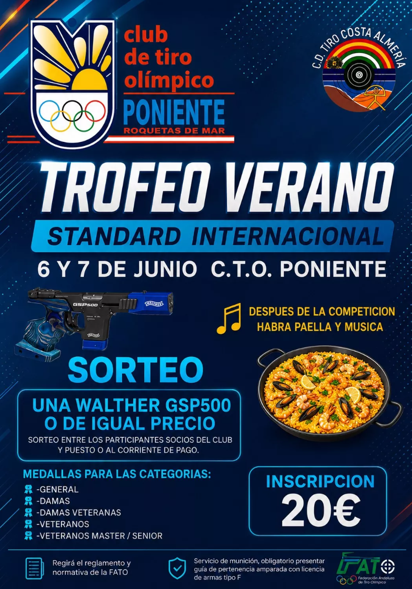 Trofeo de Verano Standard Internacional: 6 y 7 de junio en el C.T.O. Poniente